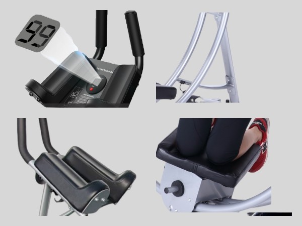 Ab Machine Core & Abdominal Workout Equipment For Home Gym Adjustable Ab Crunch