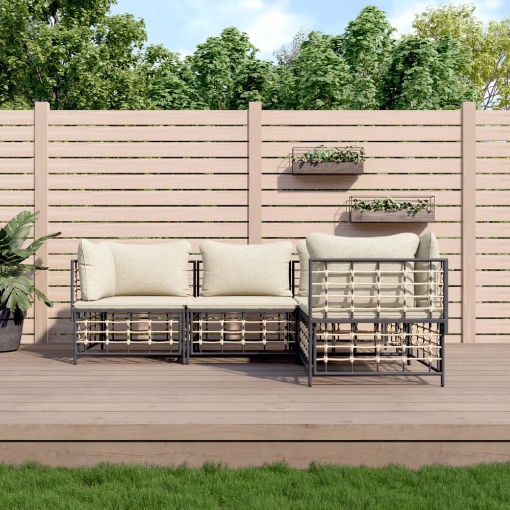 Garden Lounge Set Anthracite
