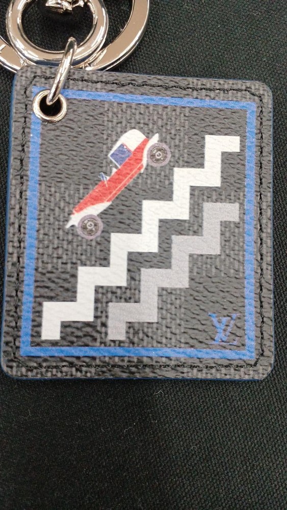Louis Vuitton Keyring Black Blue