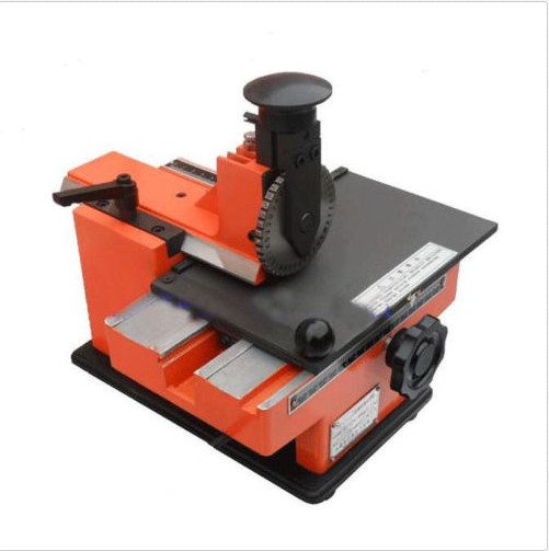 marking machine label 4mm Semi-automatic sheet embosser metal stamping printer#