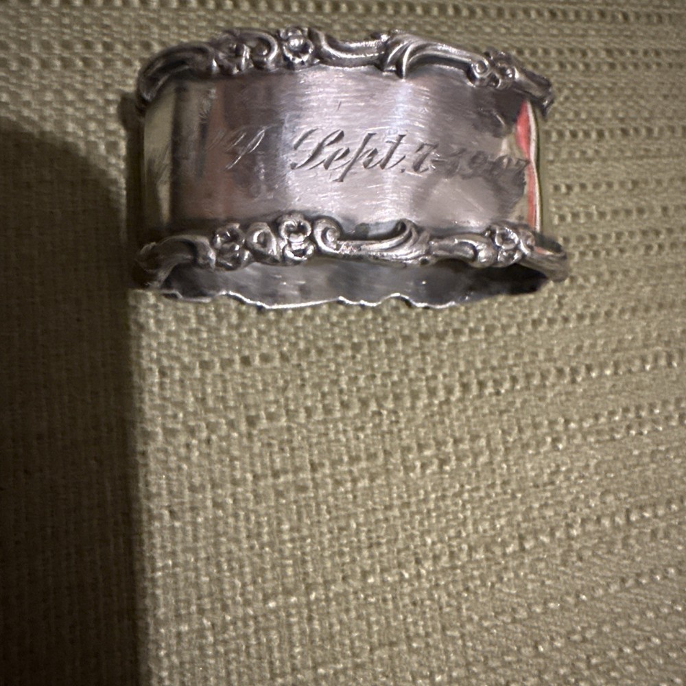MNP Napkin Ring Silver 1907