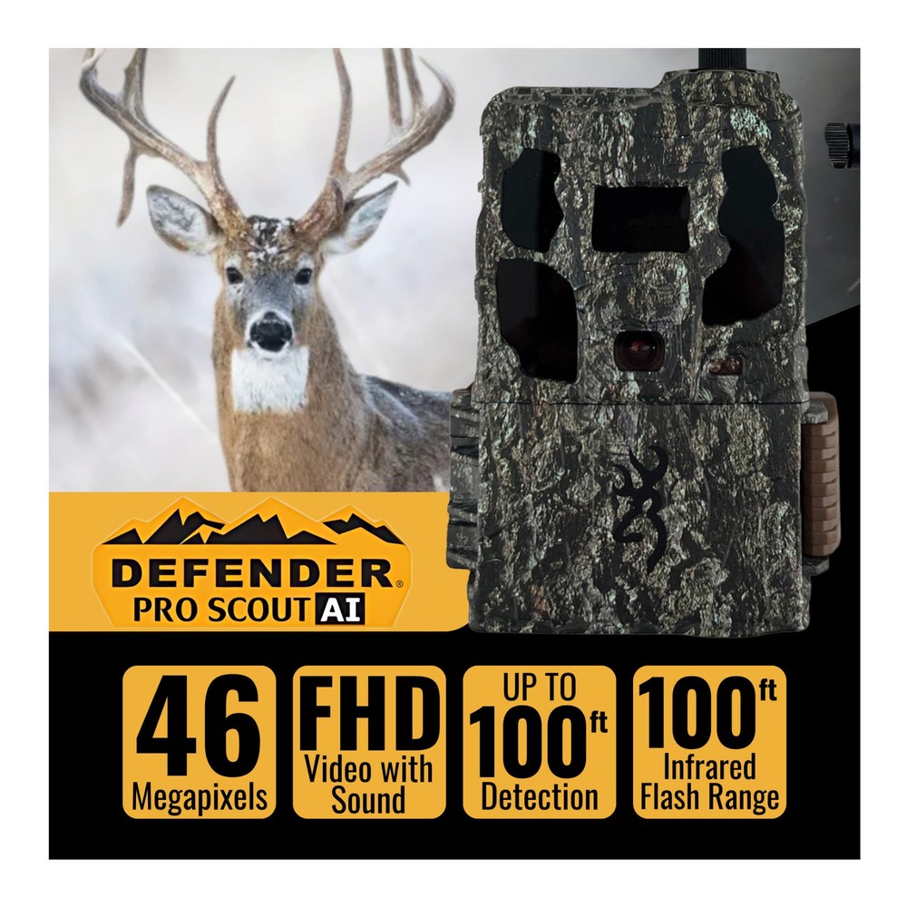 Browning Defender Wireless Pro Scout Max HD Trail Camera Bundle HUNTING