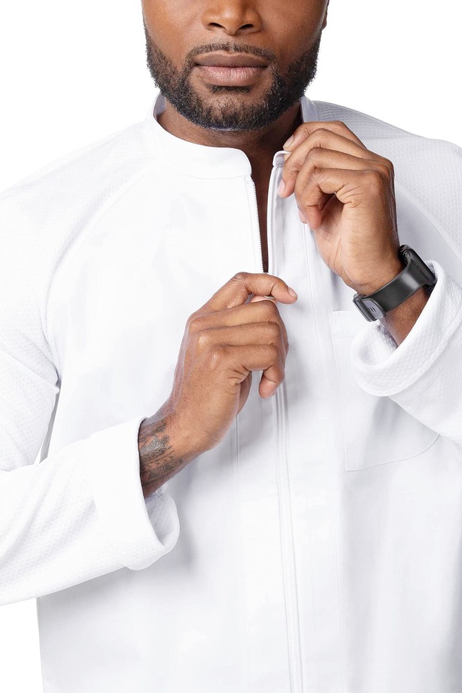 Men's Nepal Chef Coat, White, Medium
