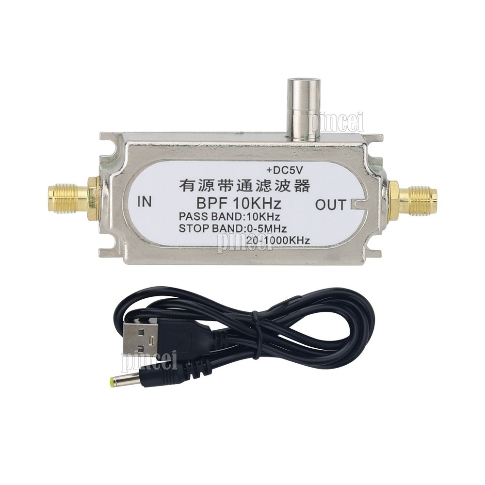 10KHz BPF Single Power Supply Active Bandpass Filter 45dB Suppression