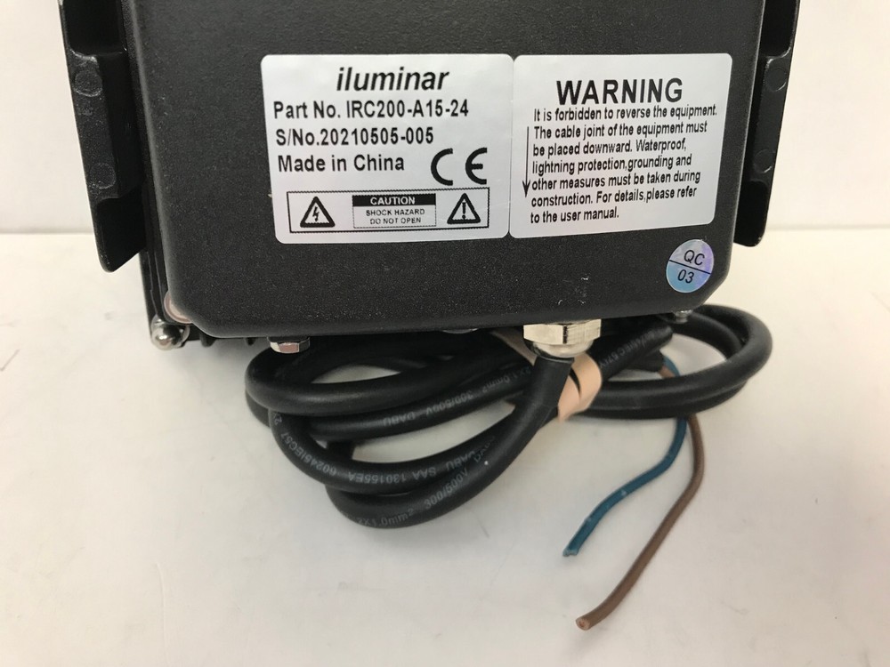 ILUMINAR IRC200-A15-24 IRC200 SERIES MEDIUM-RANGE IR ILLUMINATOR BLACK