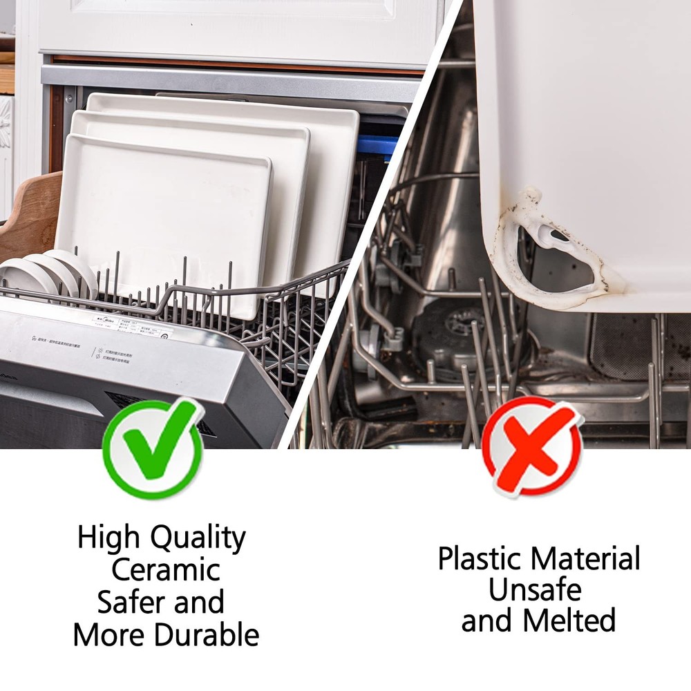 Delling Large Serving Platter, 16/14/12 Inch Rectangular Serving Trays for Se...