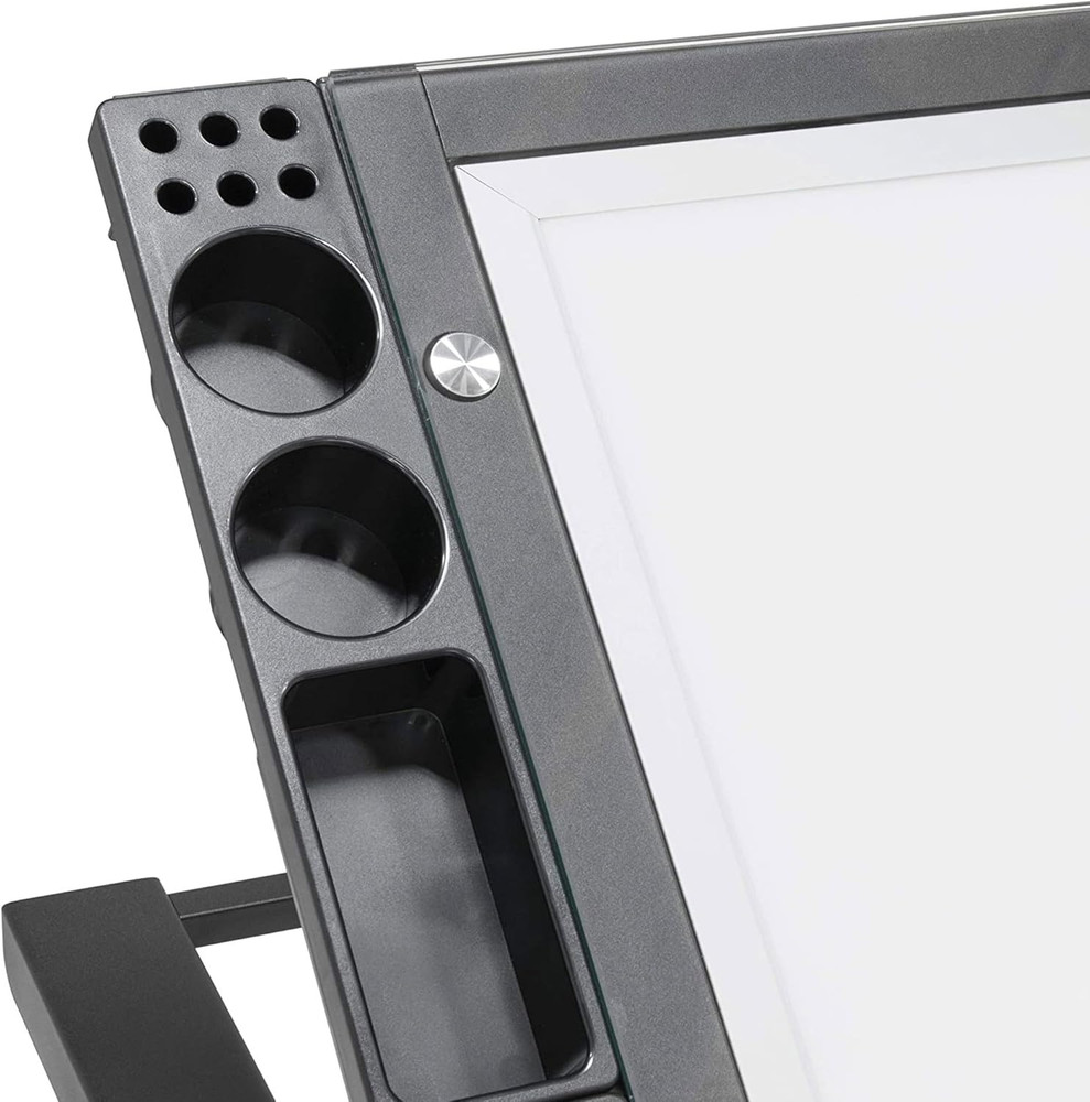 Adjustable Dimmable Light Tracing Table for Artists with Storage Solutions