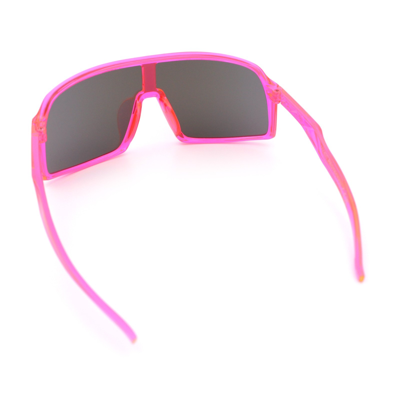 Boys Kids Size Color Mirror Large Shield Sport MTB Plastic Sunglasses