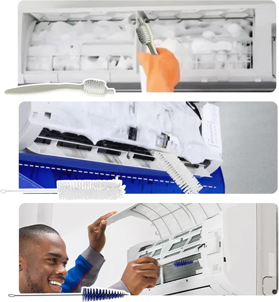 Ultimate Mini Split AC Cleaning Kit: 2 Cleaners, 4 Brushes, waterproof Covers