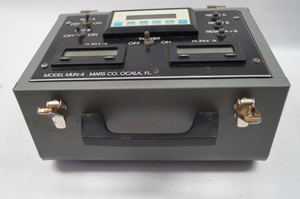 MARS Co Model Mun-4 Flow Meter Digital Missing Lid Untested PoR F132