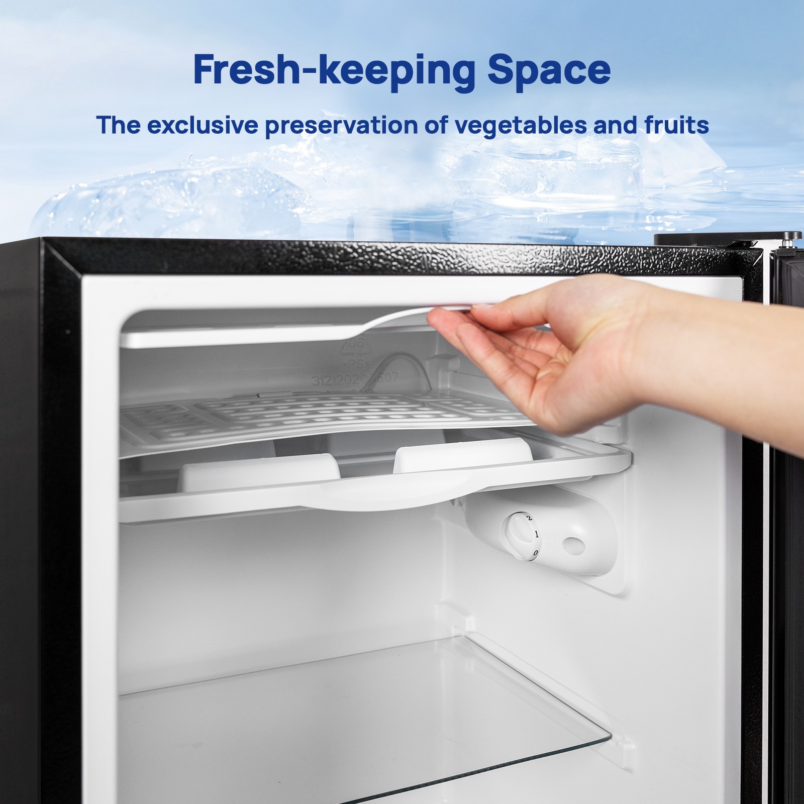 Smad 3.2Cu.Ft Small Refrigerator Single Door Mini Fridge for Bedroom Office Dorm