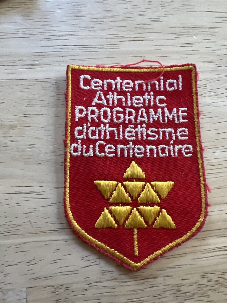 Vintage 1967 CENTENNIAL ATHLETIC PROGRAMME Canada Centennial Patch