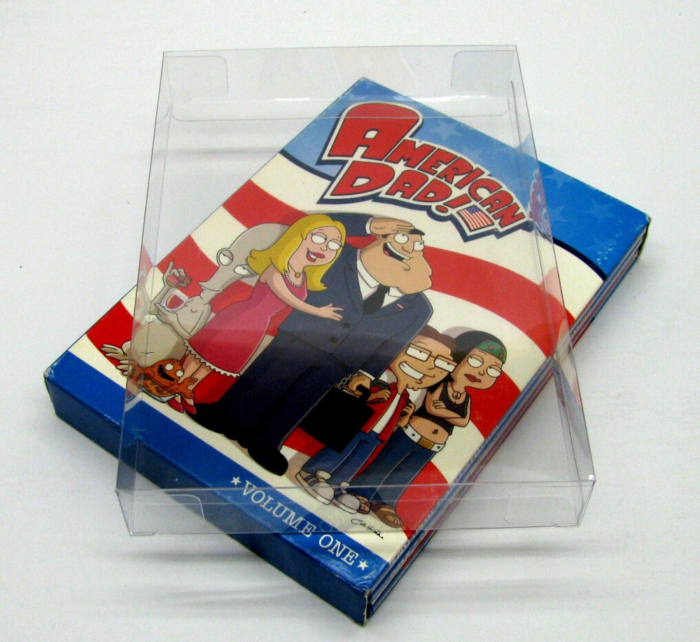 5x DVD OVERSIZED BOX SET (SIZE DVO A) - CLEAR PLASTIC PROTECTIVE BOX PROTECTOR