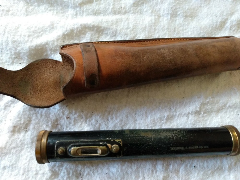Vintage Keuffel & Esser K&E Transit Scope Sight Hand Level prism broke