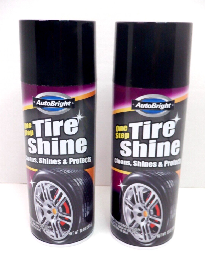 2 One Step Tire Shine Cleans Shines & Protects 10 Oz