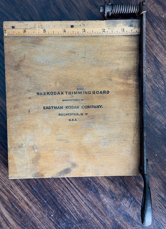 vintage kodak trimming boad