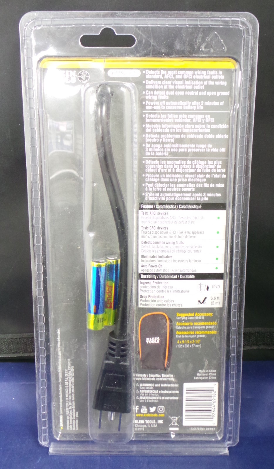 Klein RT310 Digital AFCI / GFCI Outlet Tester BRAND NEW