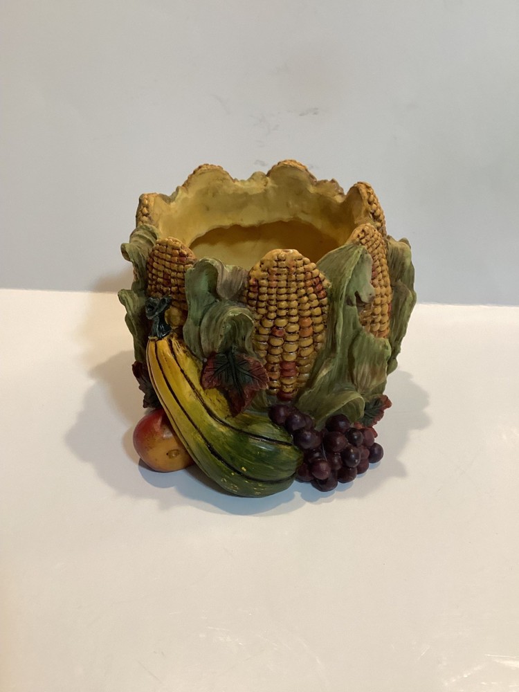 CERAMIC FALL DECORATIVE HAND-PAINTED BOWL