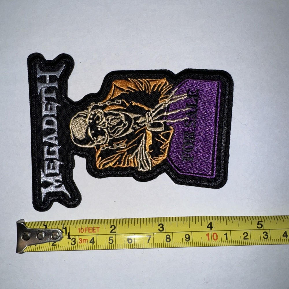 MEGADETH ..PEACE SELLS ..SHAPED EMBROIDERED PATCH