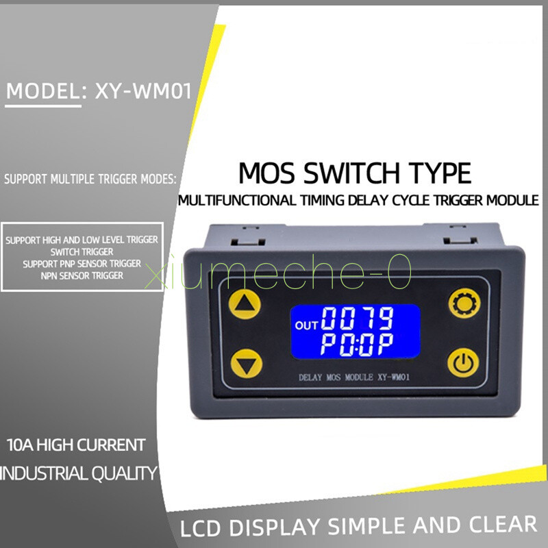 DC 6 -30V multifunctional trigger delay cycle timing MOS tube control NEW