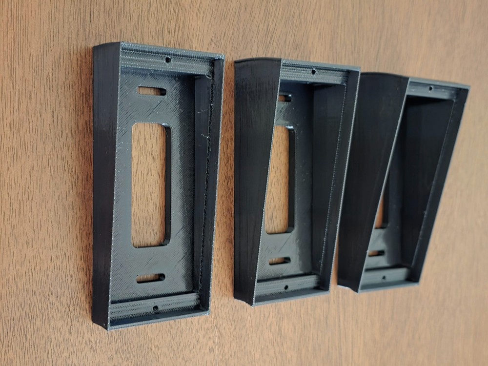 Ring Wired Doorbell Pro (Ring Pro 2) Vertical Wedge Up/Down Angle 5° 10° 15°