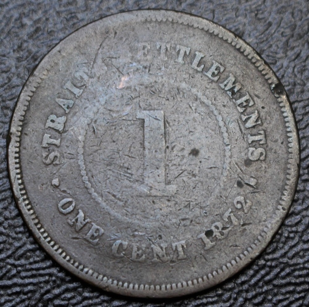 1872 STRAITS SETTLEMENTS - 1 CENT - COPPER - Queen Victoria - Nice