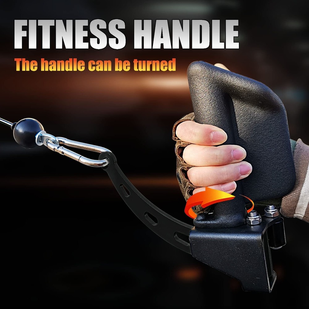 KORIKAHM Adjustable Lat Pull down Bar, Cable Machine Attachments for Gym, Hom...