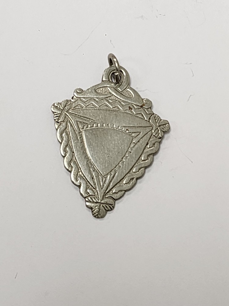 Irish Provincial Solid Silver Fob - no central design