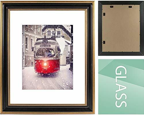 16x20 Picture Frame with Mat for 11x14 Photo Shatter Resistant Glass Wall Mount