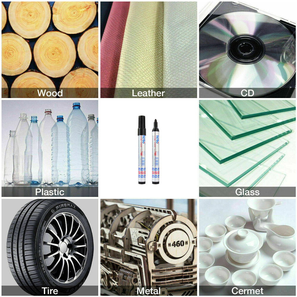 1-6Pcs Waterproof Permanent Paint Marker Pen Car Tire Letter Rubber Metal