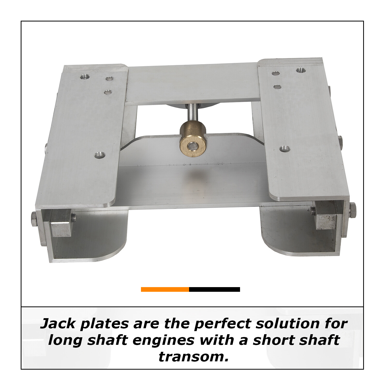 Adjustable 4'' Outboard Boat Aluminum Jack Plate Tool Silver