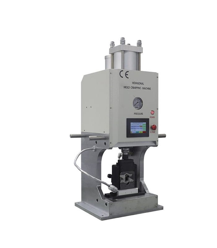 Electropneumatic Hexagonal Crimping Machine Bare Head Rope 6 - 95