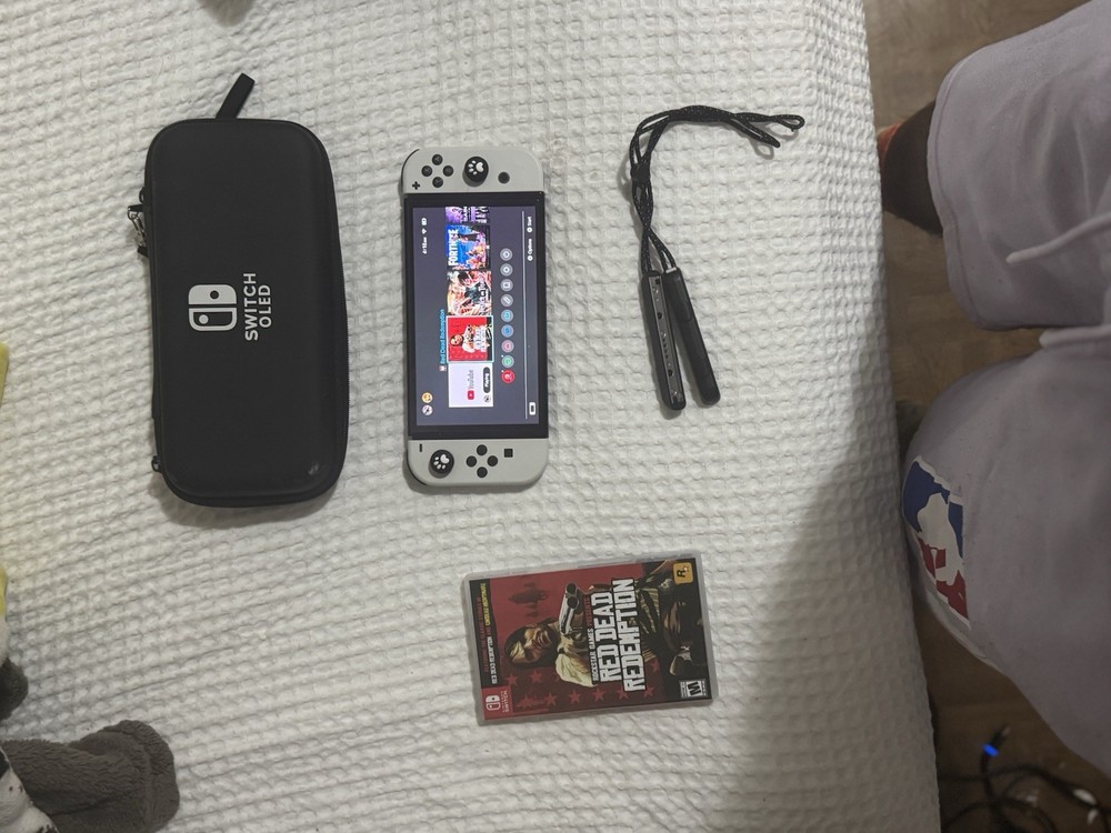 Nintendo Switch OLED Bundle with Red Dead Redemption, Carrying Case, Joy-Cons