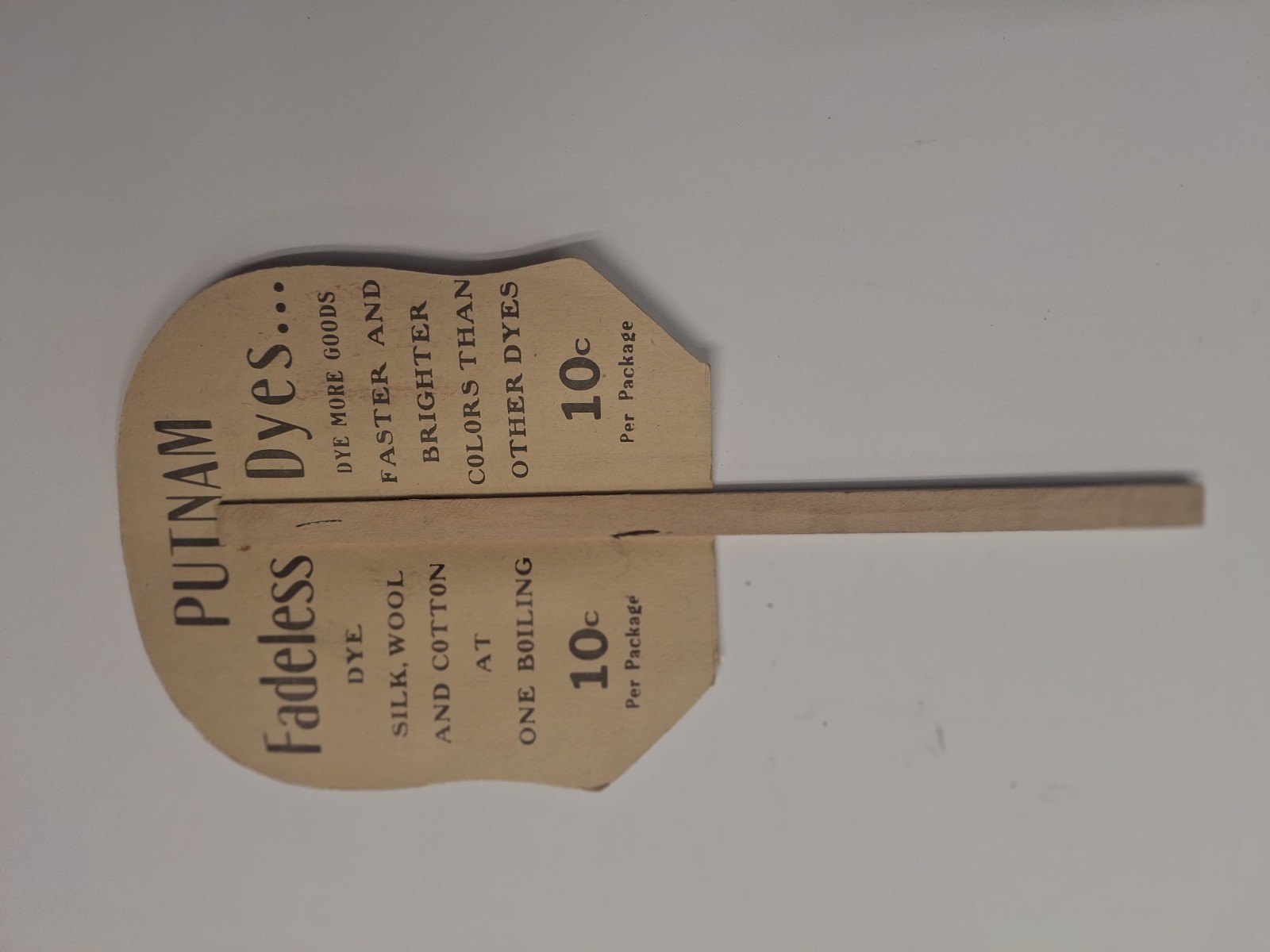 J. C. Long Druggist Englewood Colo 12-Inch Advertising Fan