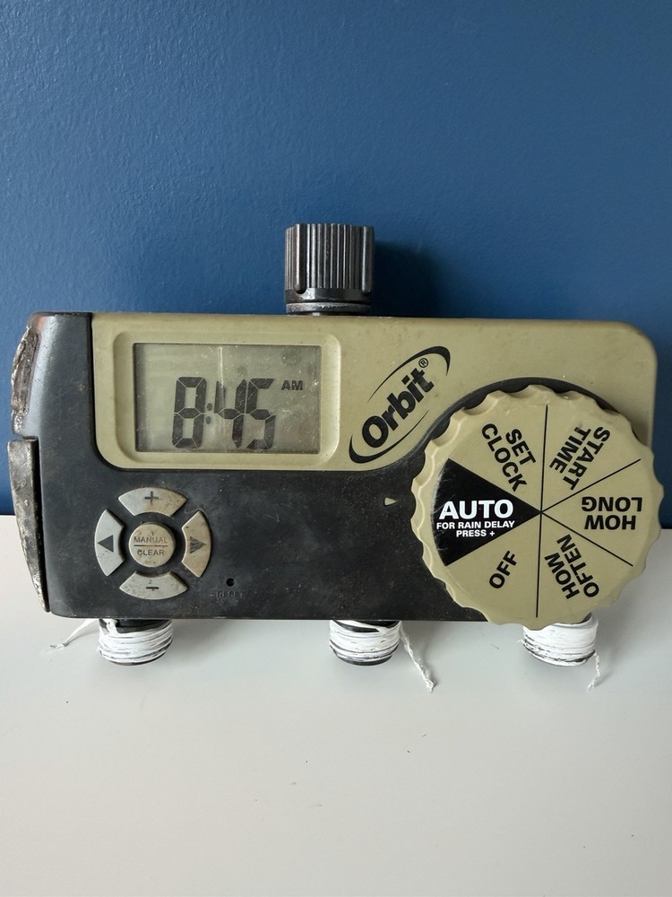 Orbit 56082 3-Outlet Programmable Hose Watering Timer Digital Rain Delay