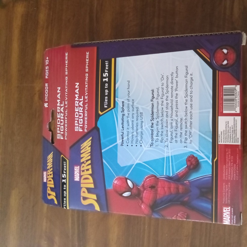 MARVEL SPIDERMAN FIGURAL LEVITATING SPHERE, NEW