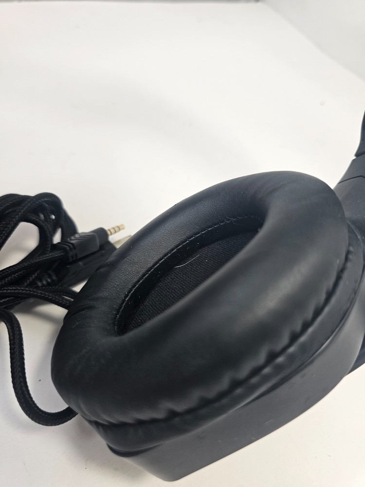 Gaming Headset 3.5mm Microphone Over-ear Headphone for PC Computer Black