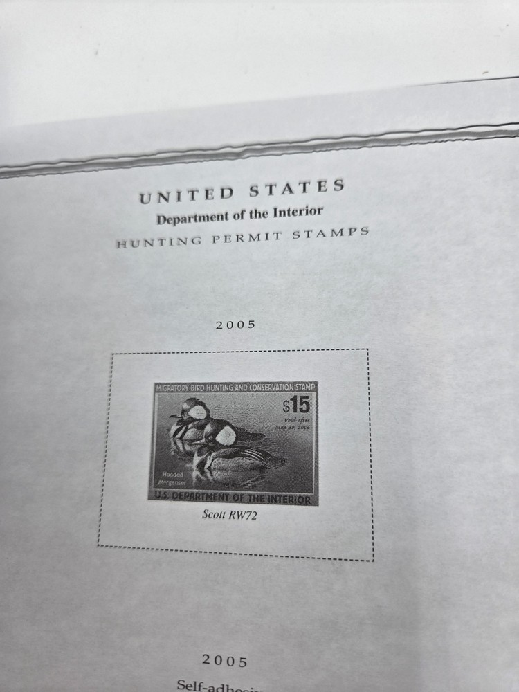 Scott Minuteman stamp album Green Binder Unused Pages 1901-2005