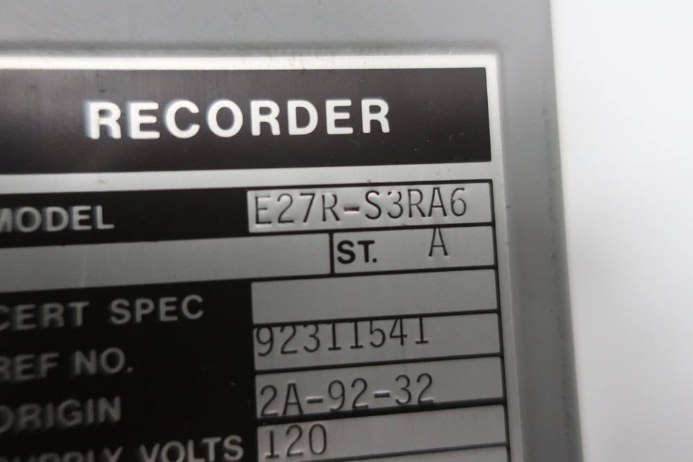 Foxboro E27R-S3RA6 Chart Recorder