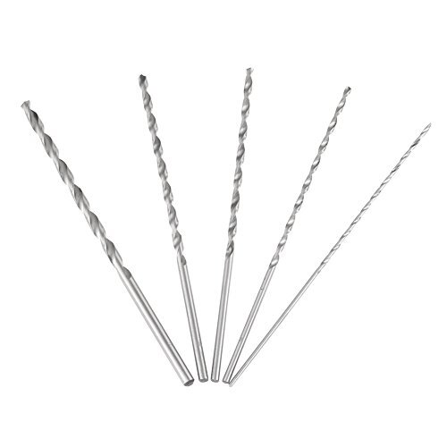 5 Different Sizes Extra Long High-Speed Steel Drill Bits Long Shank Drill Bit...