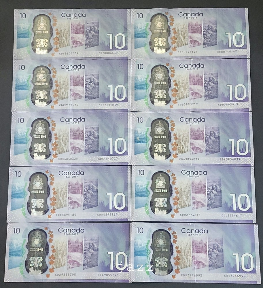 1817-2017 Canada 10 Ten Dollars P112 Commemorative Polymer