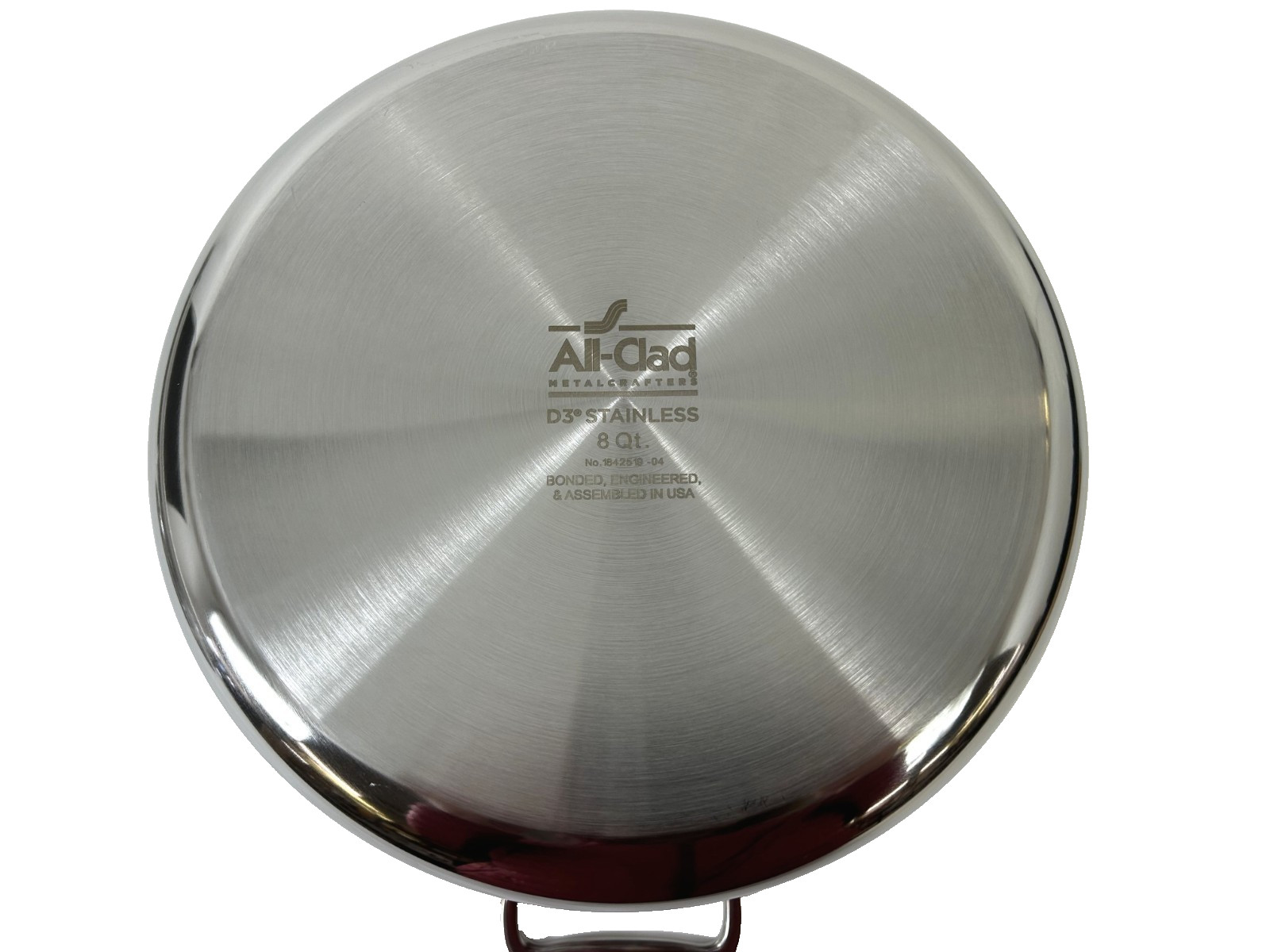 All-Clad 4508 D3 18/10 Stainless 3-ply Bonded Cookware, 8 Qt Stockpot with Lid