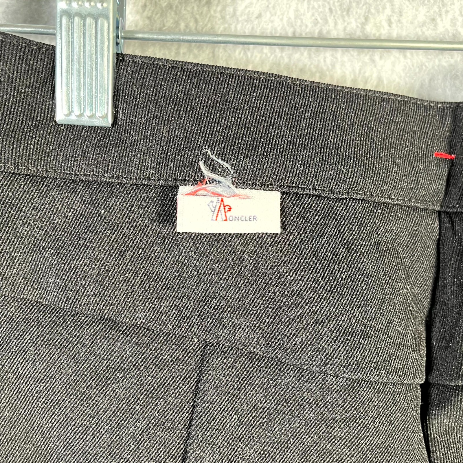 Moncler Grenoble Stirrup Ski Pants Womens 26 Black Twill (Tag Torn)