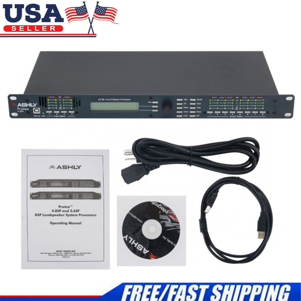 4.8SP DSP Digital Audio Processor Software 4 In 8 Out Profession Sound System US