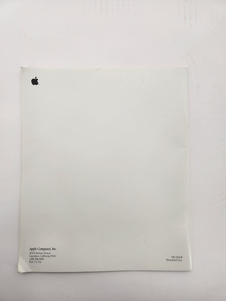 1990 Apple Macintosh Mac HyperCard Basics Software and Manual 030-3498-B