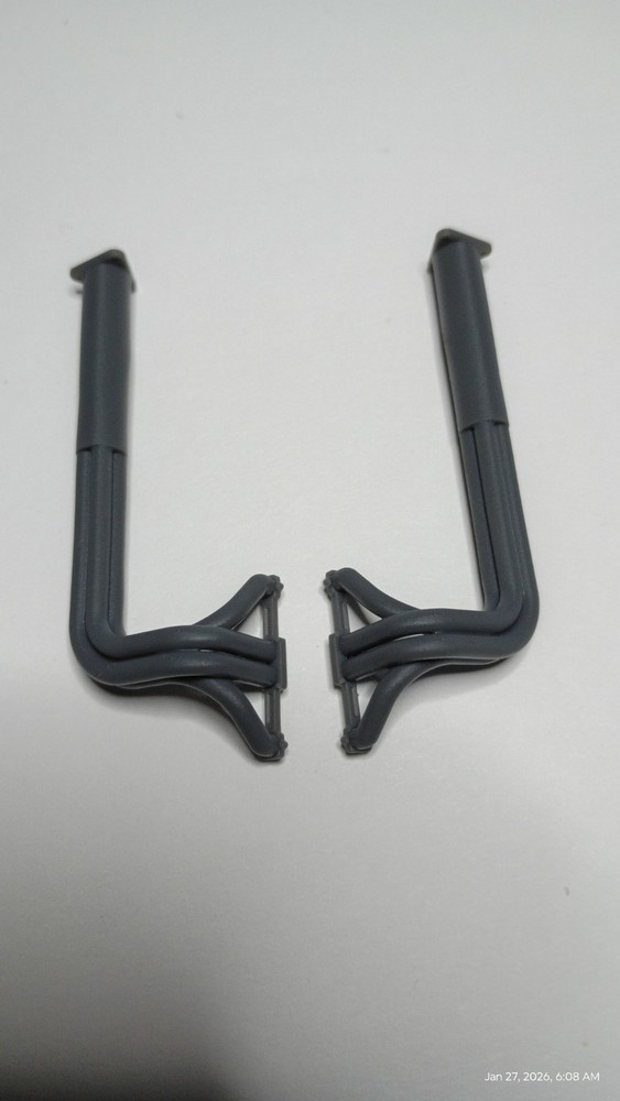 1/25 scale 3D Resin Hot Rod Fat Headers