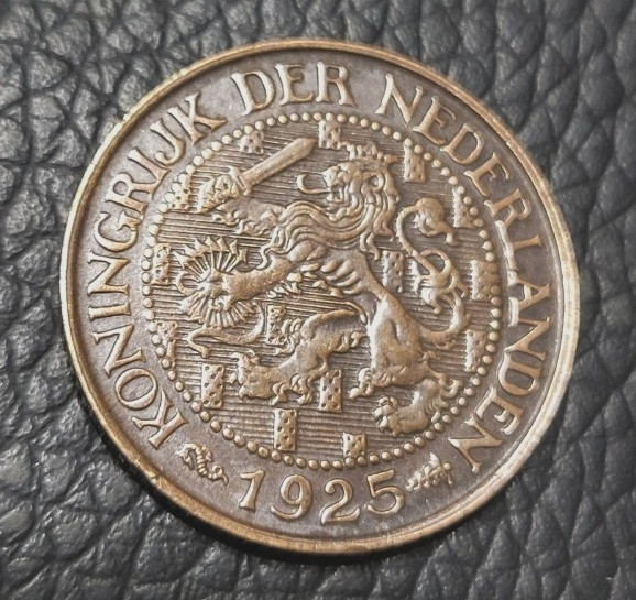 1925 Netherlands 1 Cent Coin