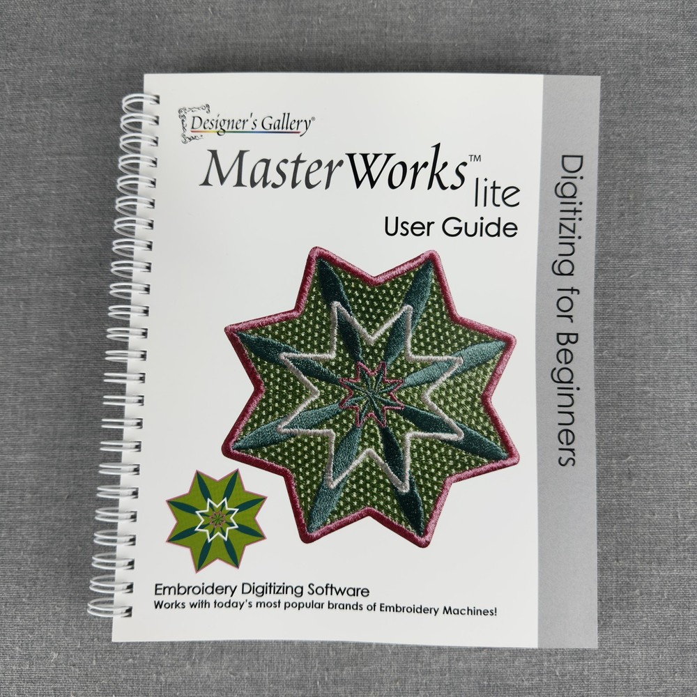 Designer's Gallery MasterWorks lite Embroidery Digitizing Software Windows CD