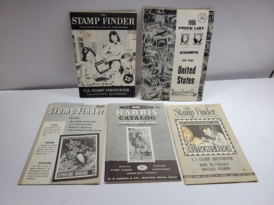 Vintage 1960s Stamp Finder Harris Catalog Zenith Price List Booklet Lot