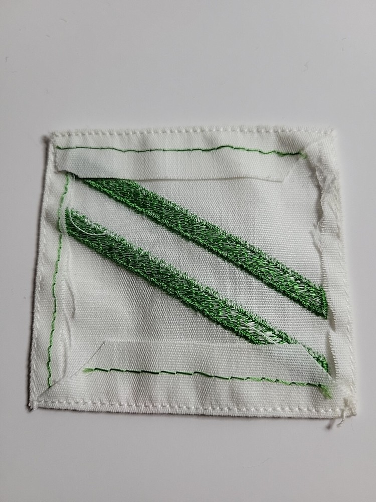 New USN US Navy Airman APPRENTICE E-2 E2 Sleeve Insignia Patch Green & White